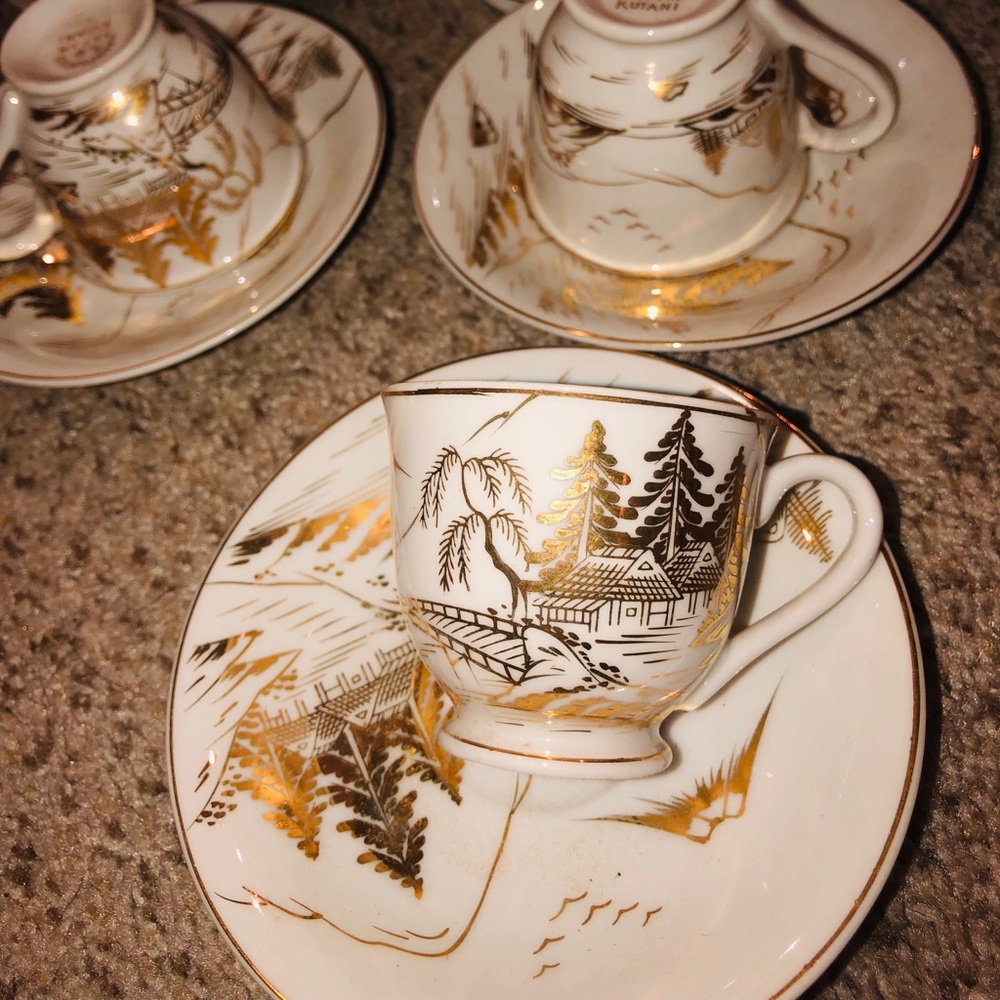 Tea set of 6 -SOLD-